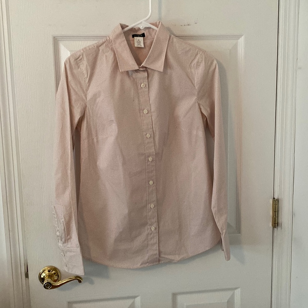 J. Crew Patterned Button Down Size Xs - image 1